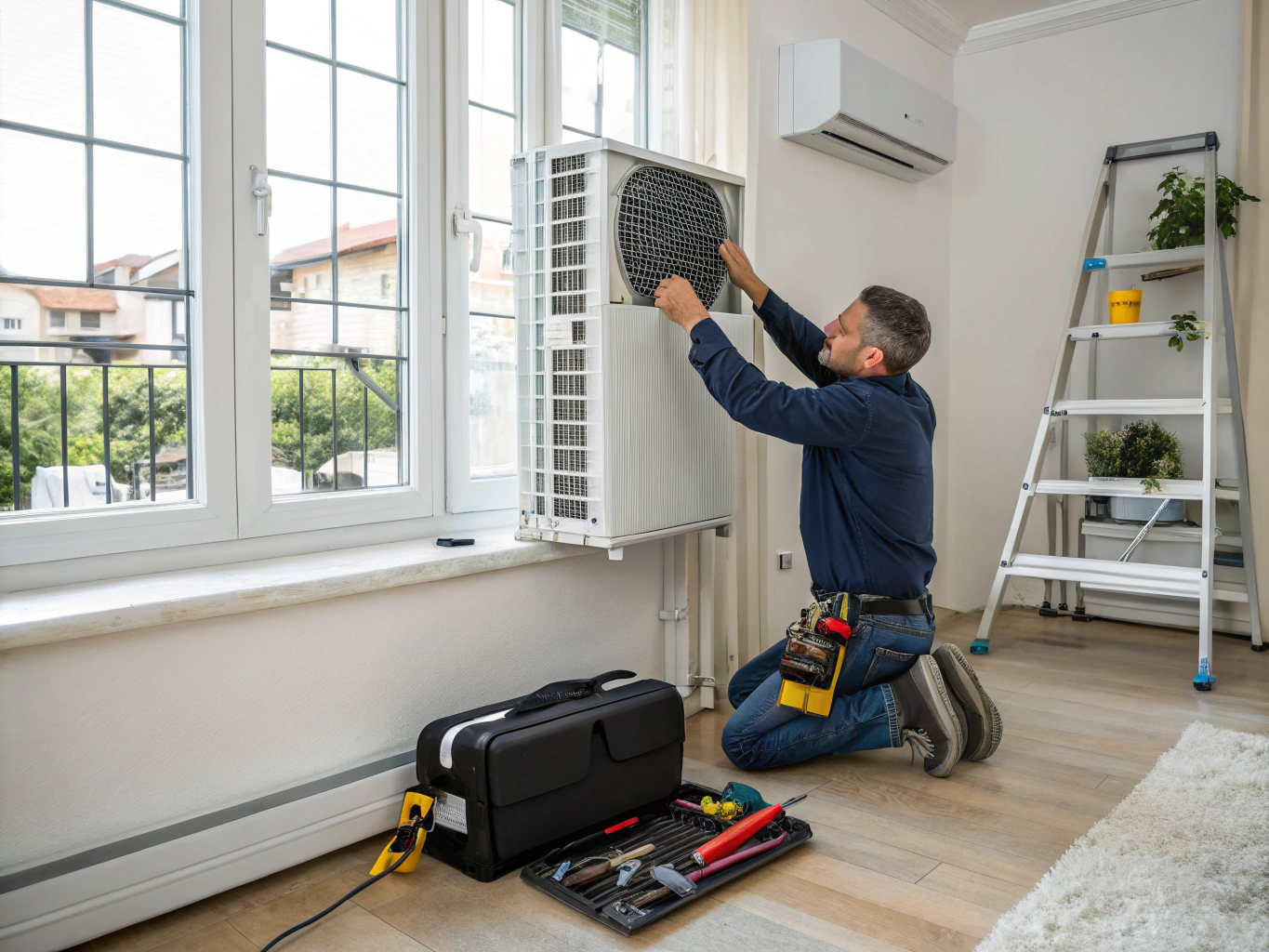 Residential air conditioner replacement service
