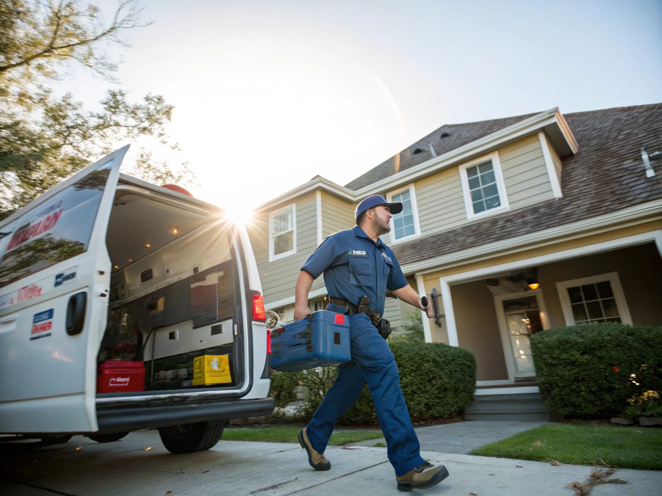 Marietta HVAC Pros service vehicle ready for emergency AC dispatch