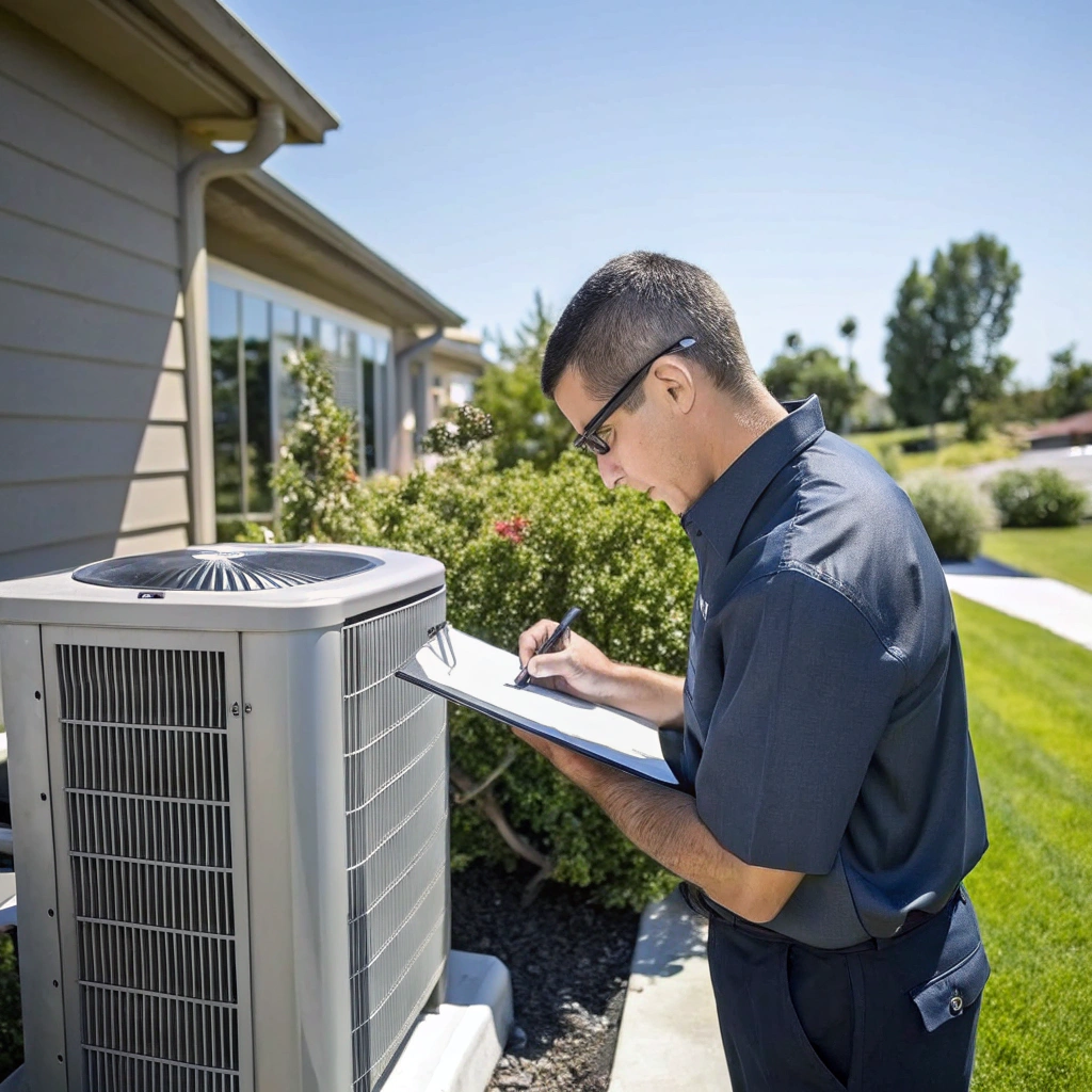 Marietta HVAC technician performing precision maintenance work