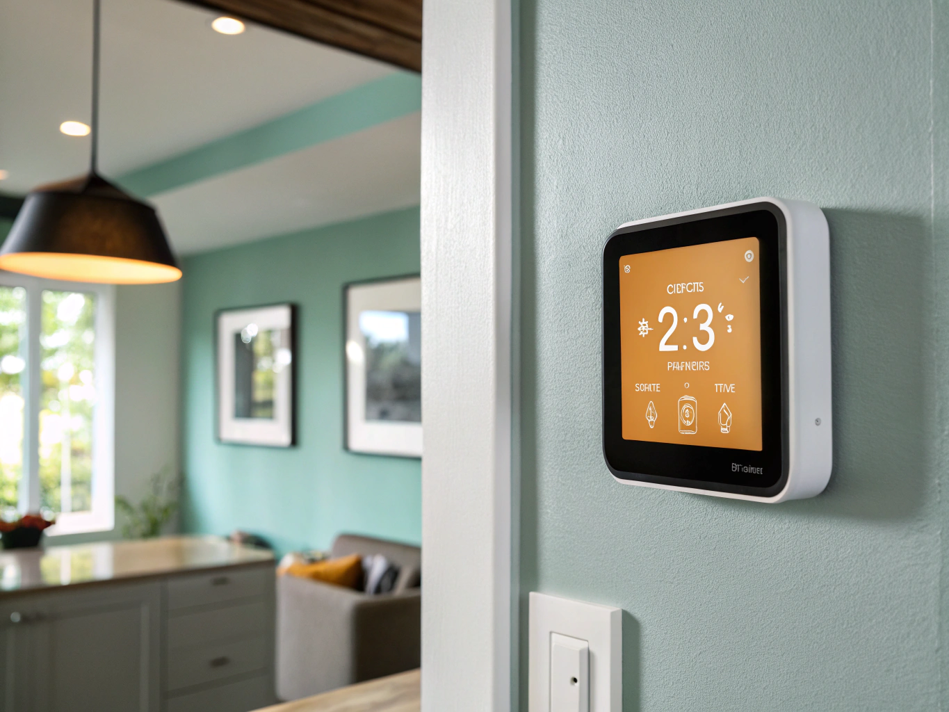 Smart thermostat interface check in Marietta
